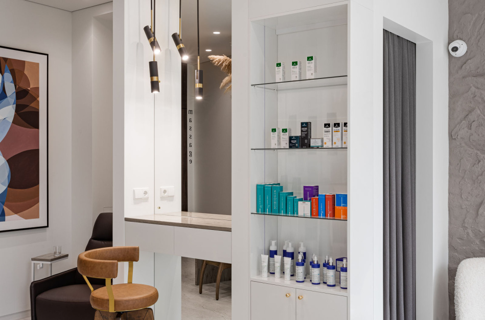 Интерьер салона красоты  «Skin Lounge»